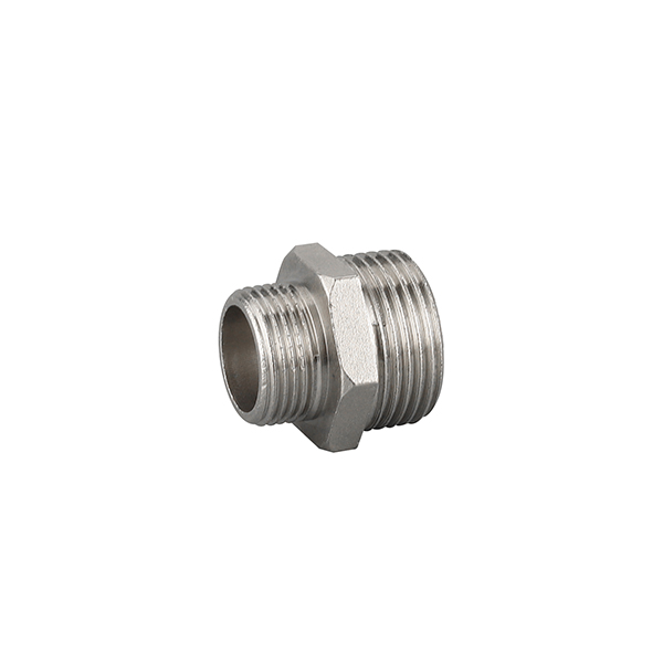 Brass Pipe Fitting Reduction Male To Male Thread Nickel Plated